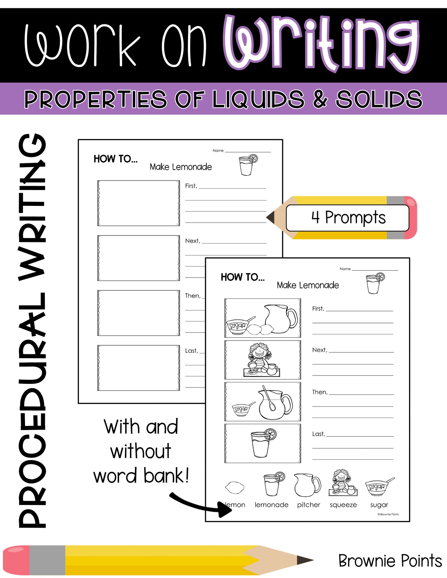 Work on Writing - Properties of Liquids and Solids