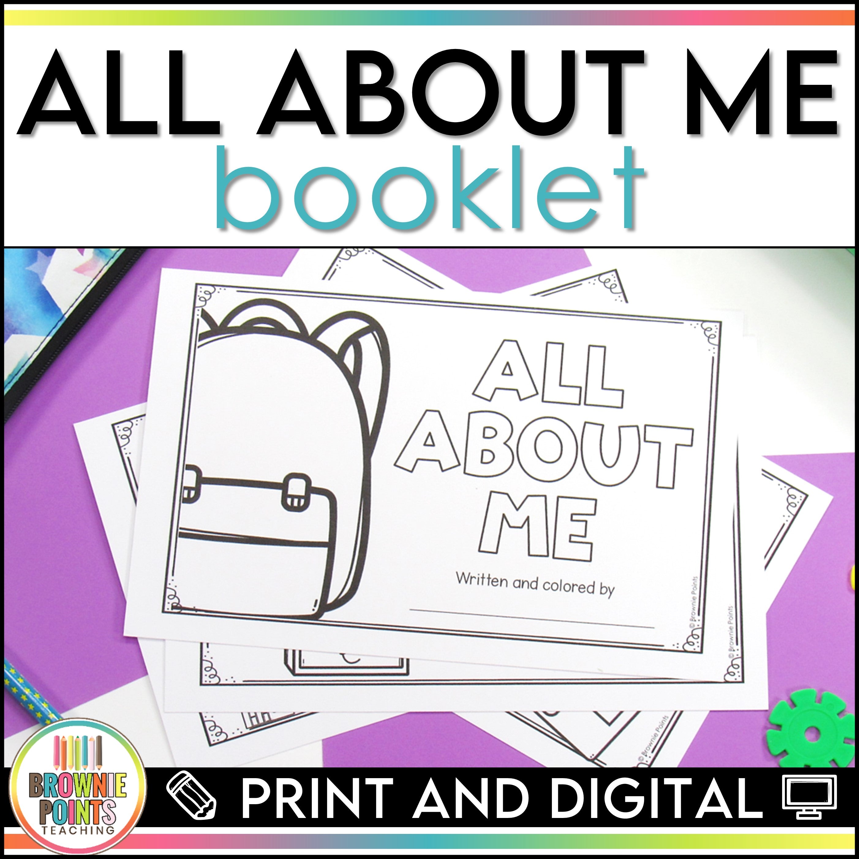 All About Me Booklet – Brownie Points Teaching Shop