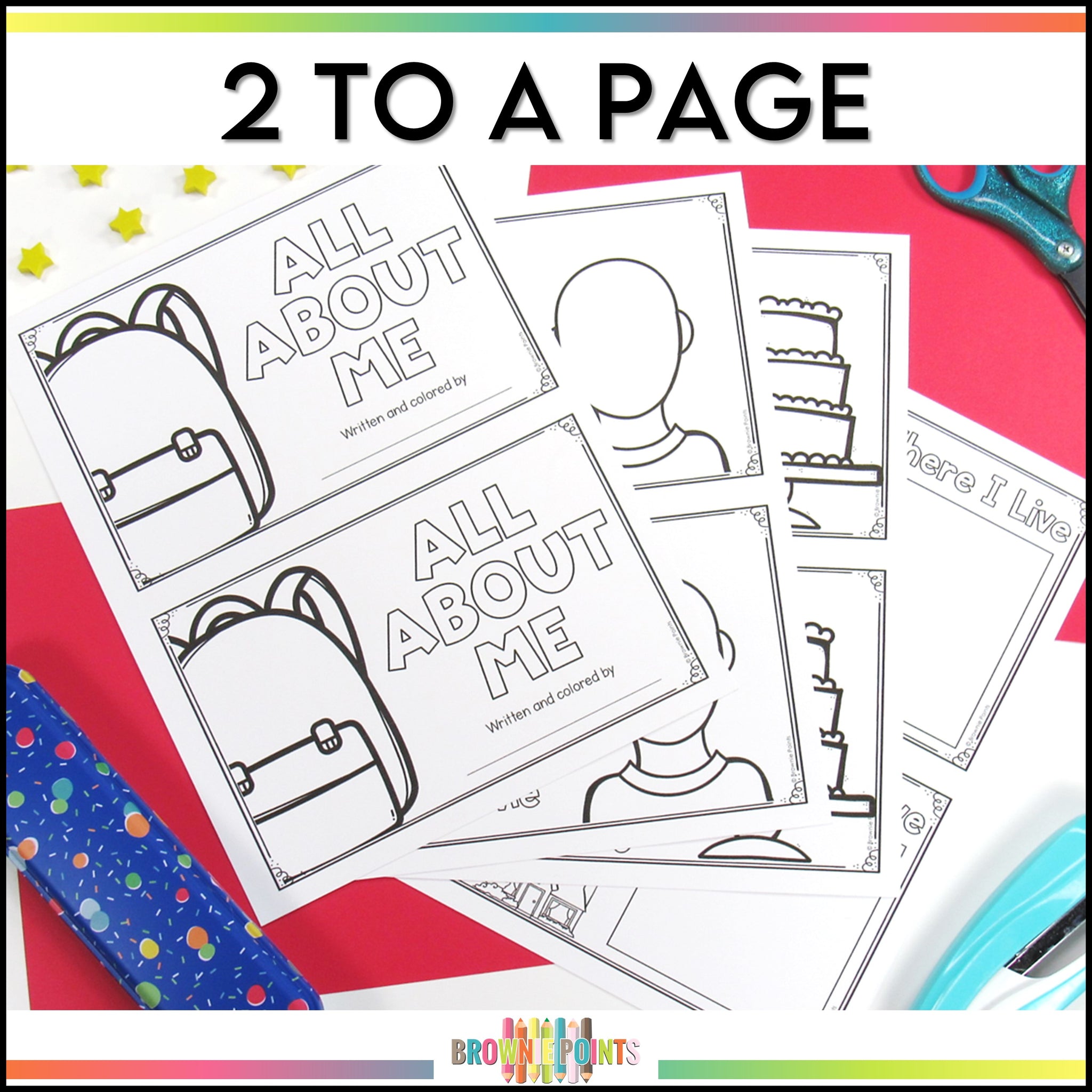 All About Me Booklet Brownie Points Teaching Shop
