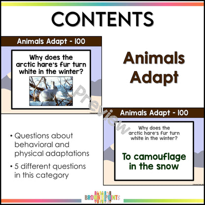 Animal Classifications PowerPoint Games