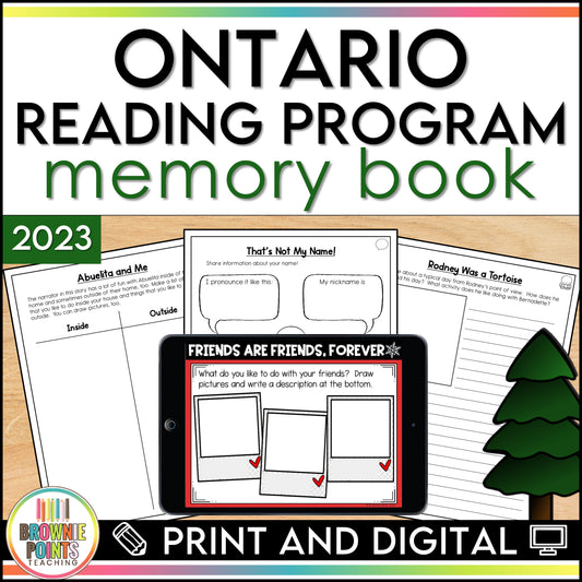 Ontario Reading Program Memory Book 2023