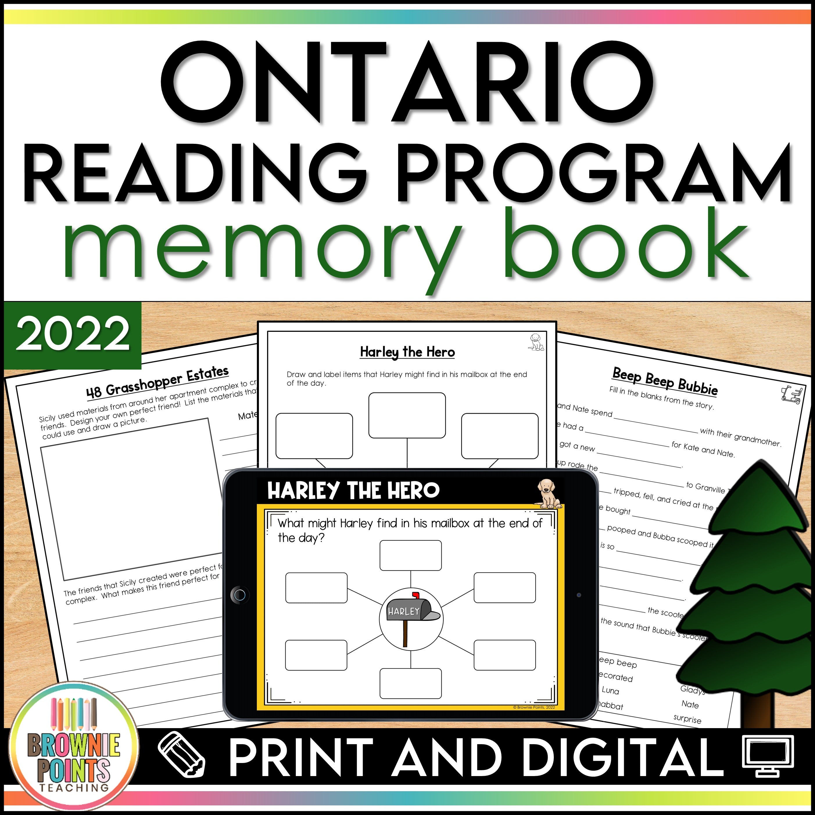 Ontario Reading Program Memory Book 2022 – Brownie Points Teaching Shop