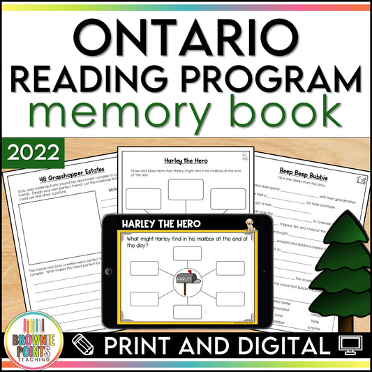 Ontario Reading Program Memory Book 2022