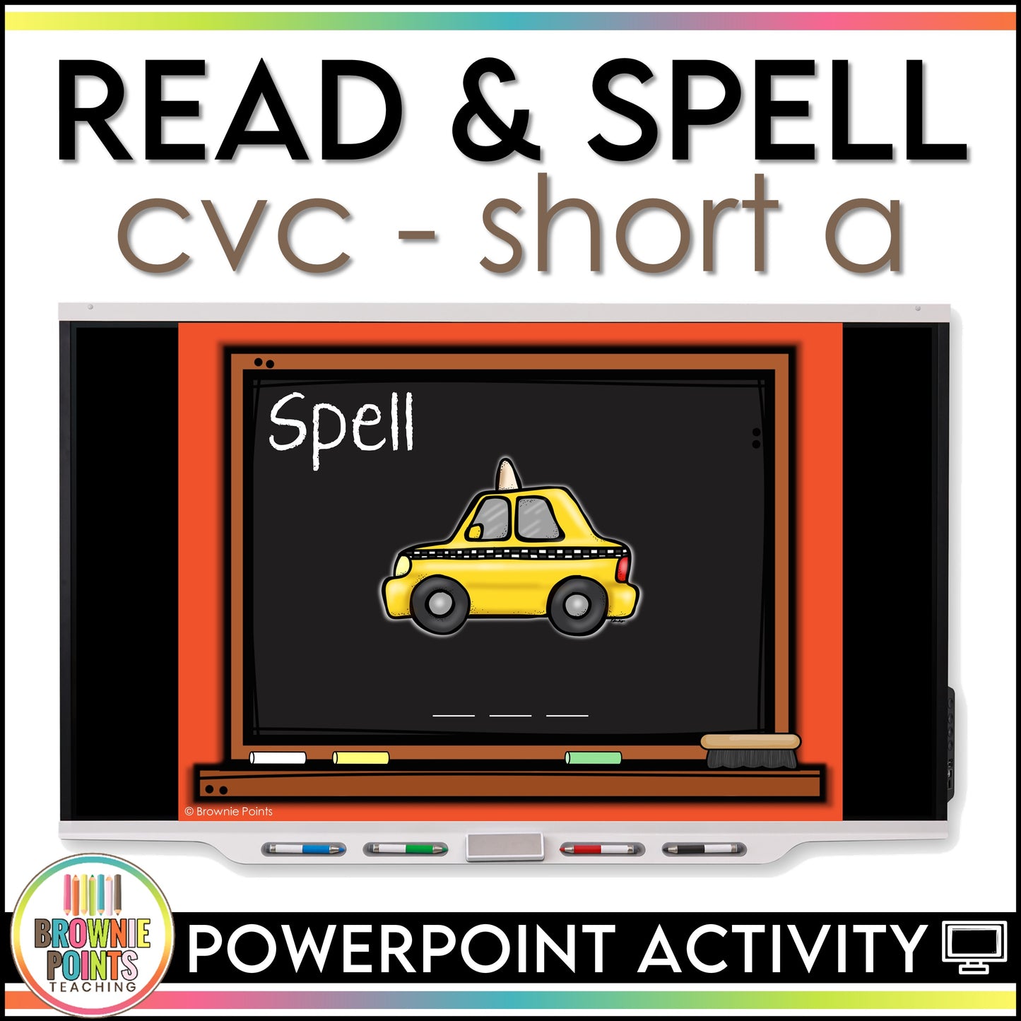 CVC Words PowerPoint Game - Short A