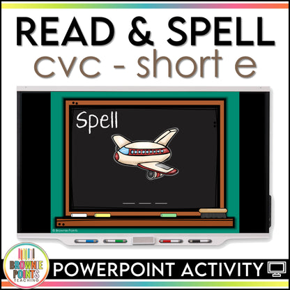 CVC Words PowerPoint Game - Short E