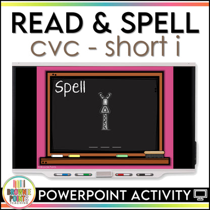 CVC Words PowerPoint Game - Short I