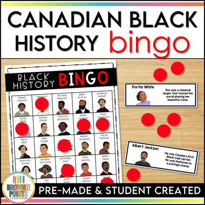 Black History in Canada - Bingo