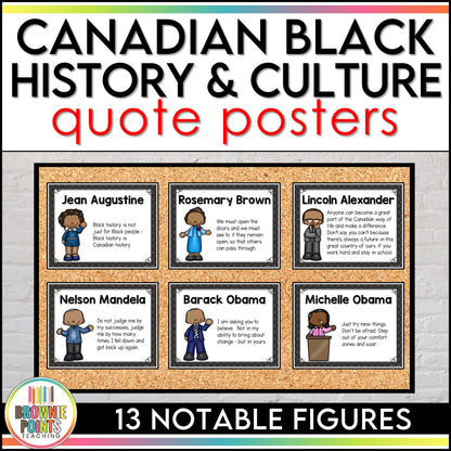 Black History in Canada - Quote Posters