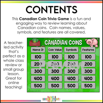 Canadian Coins PowerPoint Game