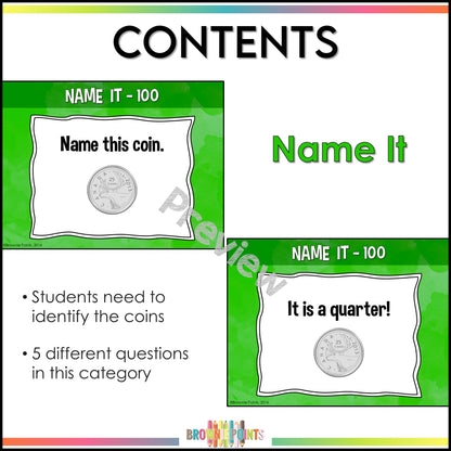 Canadian Coins PowerPoint Game