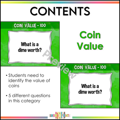 Canadian Coins PowerPoint Game