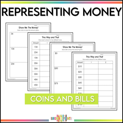 Canadian Money Activities - Coins and Bills