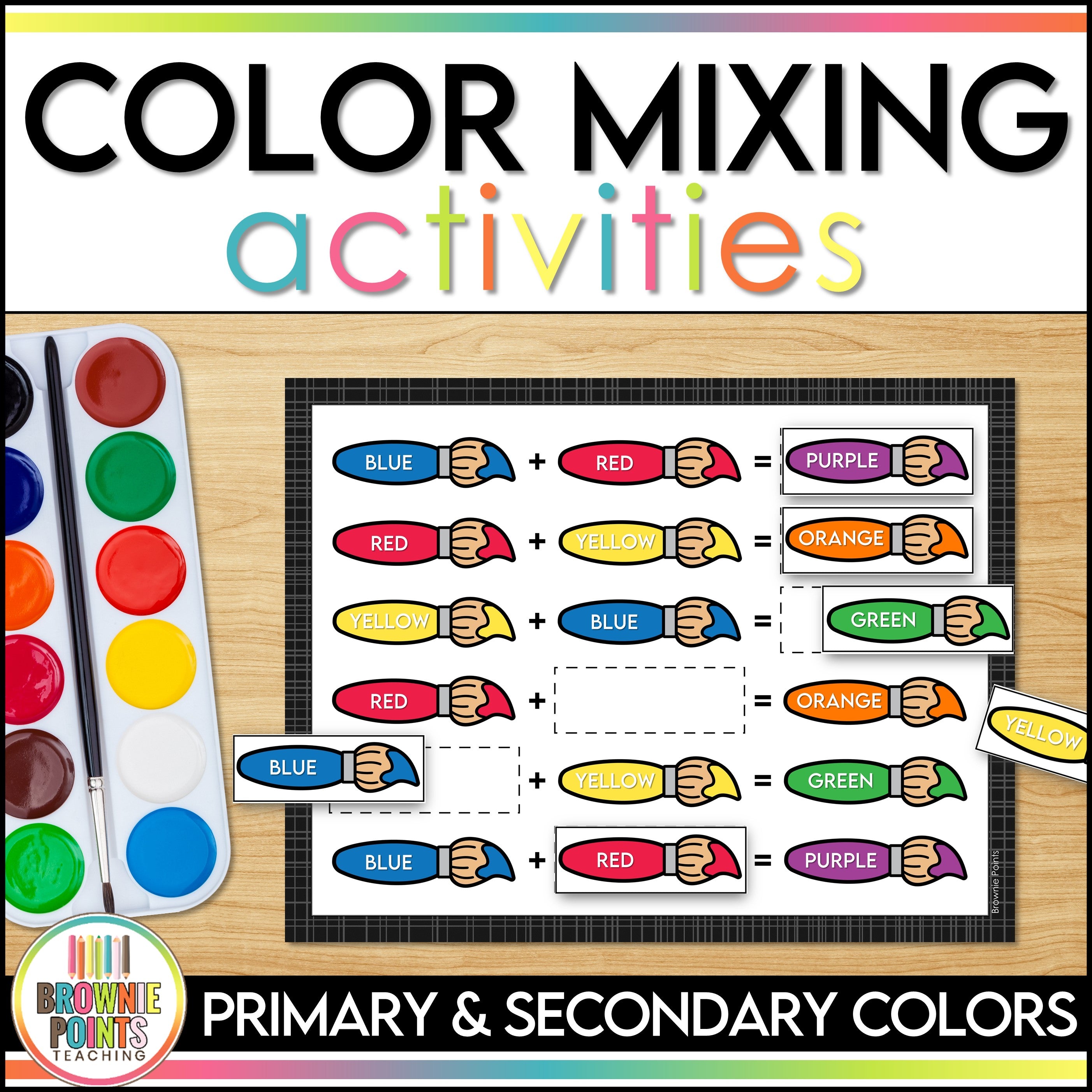 Color Mixing Activities and Posters - Primary and Secondary Colors ...