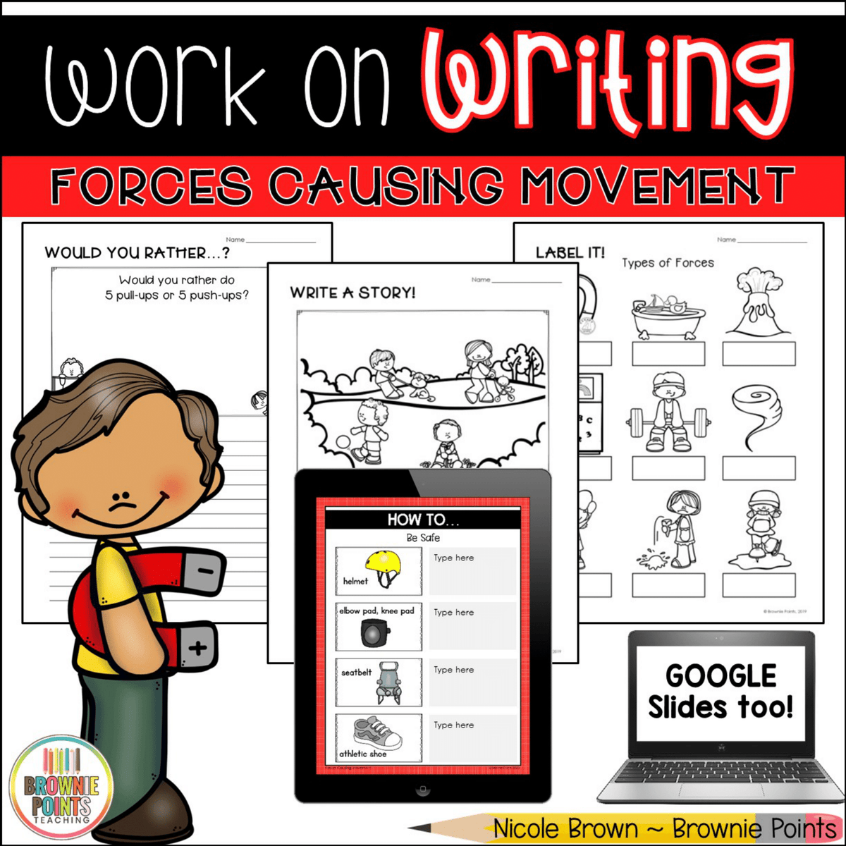 Work on Writing - Forces Causing Movement – Brownie Points Teaching Shop