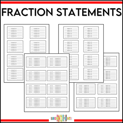 Fractions for Christmas - Christmas Math Craftivities