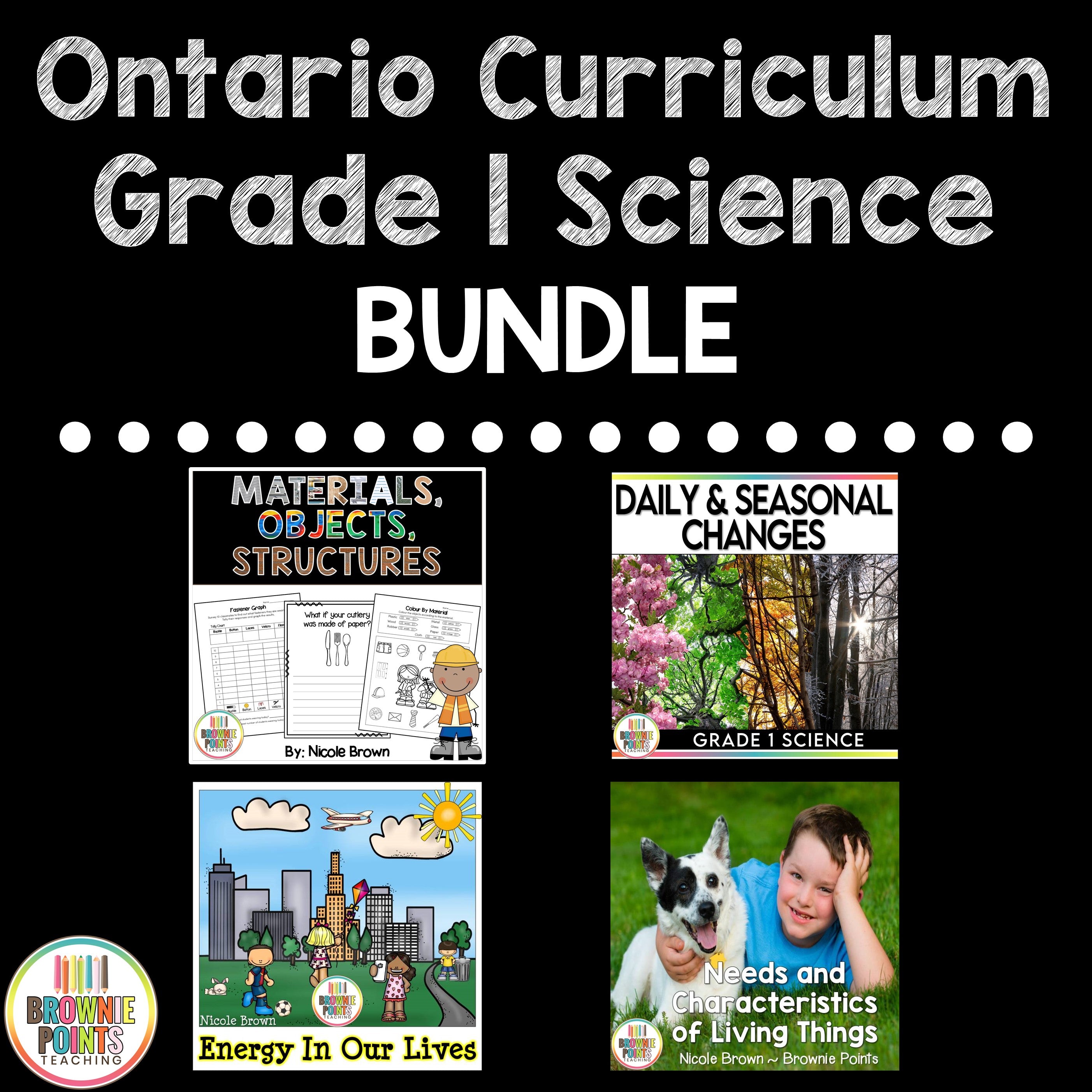 Grade 1 Science Bundle Ontario Curriculum Brownie Points Teaching Shop Grade 1 science bundle ontario curriculum brownie points teaching shop