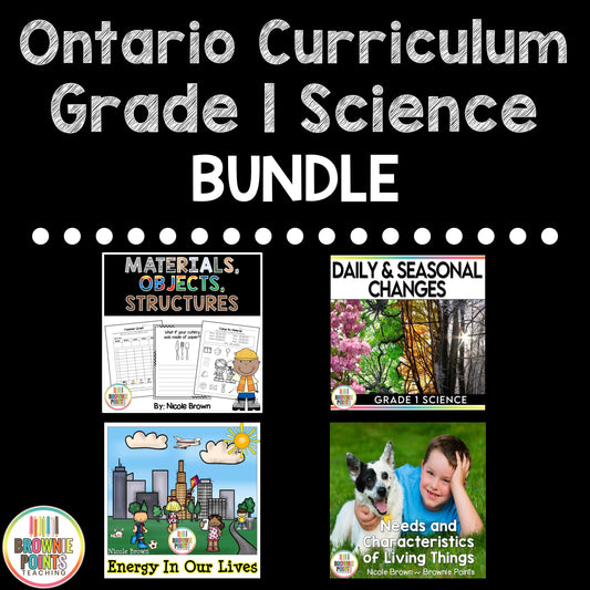 Grade 1 Science Bundle - Ontario Curriculum