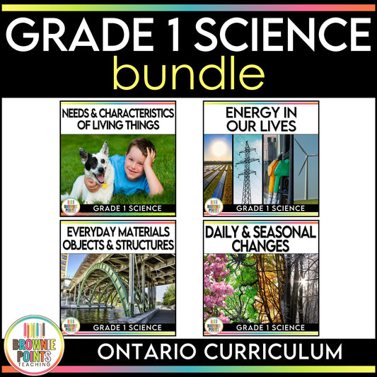 Grade 1 Science Bundle - Ontario Curriculum