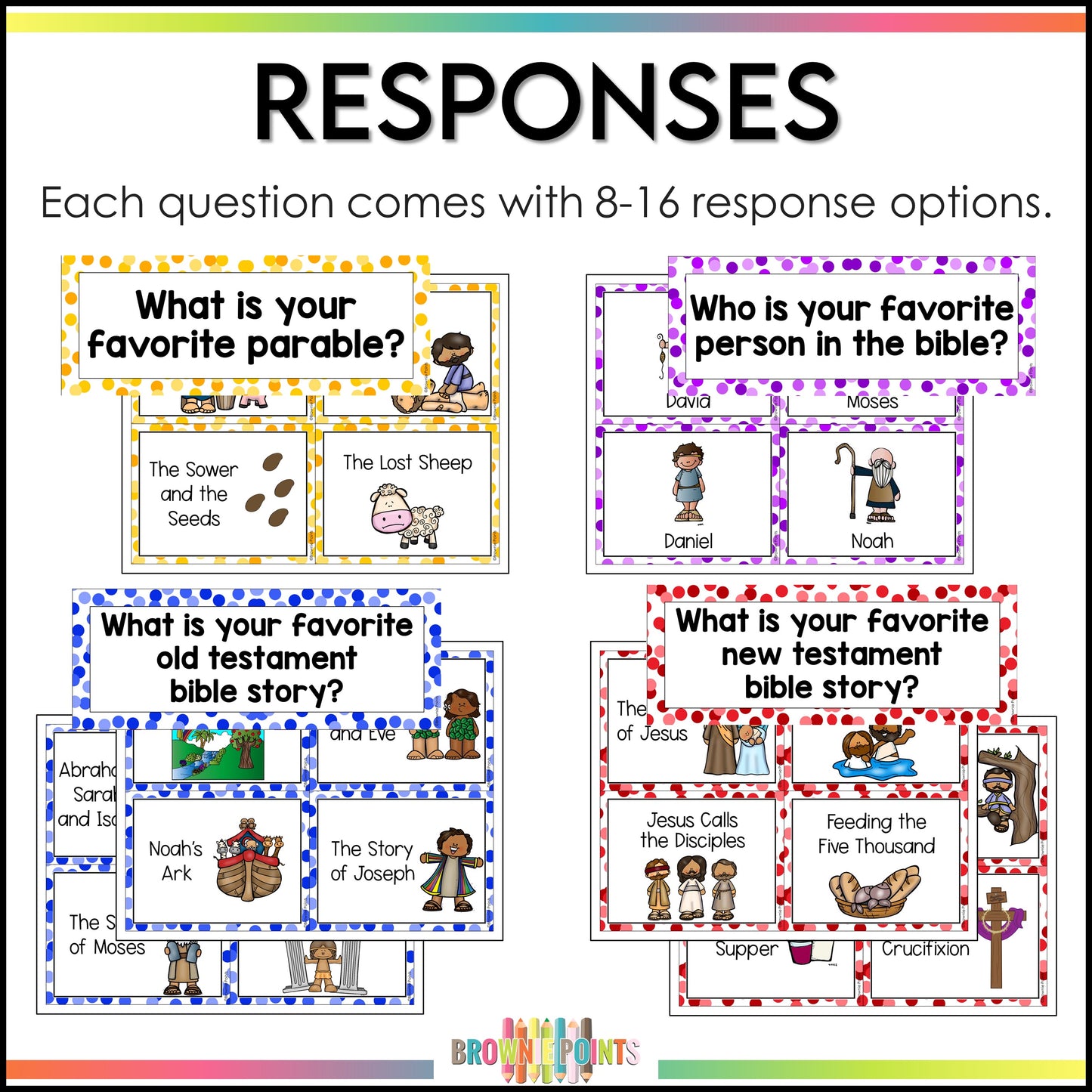 Graphing Questions - Bible Theme