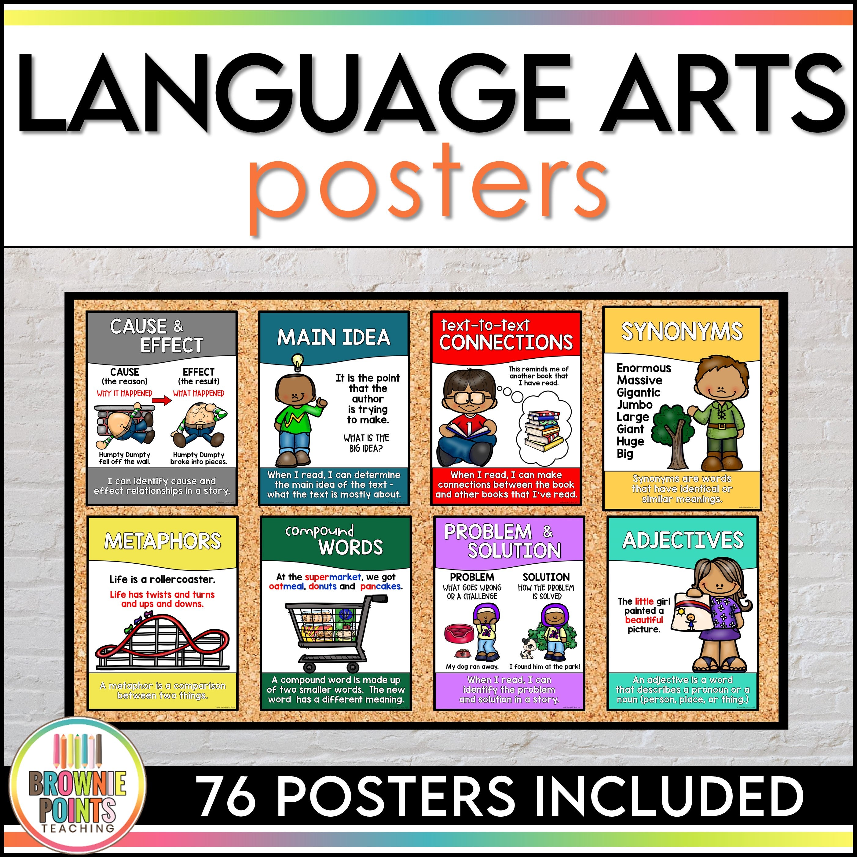 Language Arts Posters - ELA Posters – Brownie Points Teaching Shop