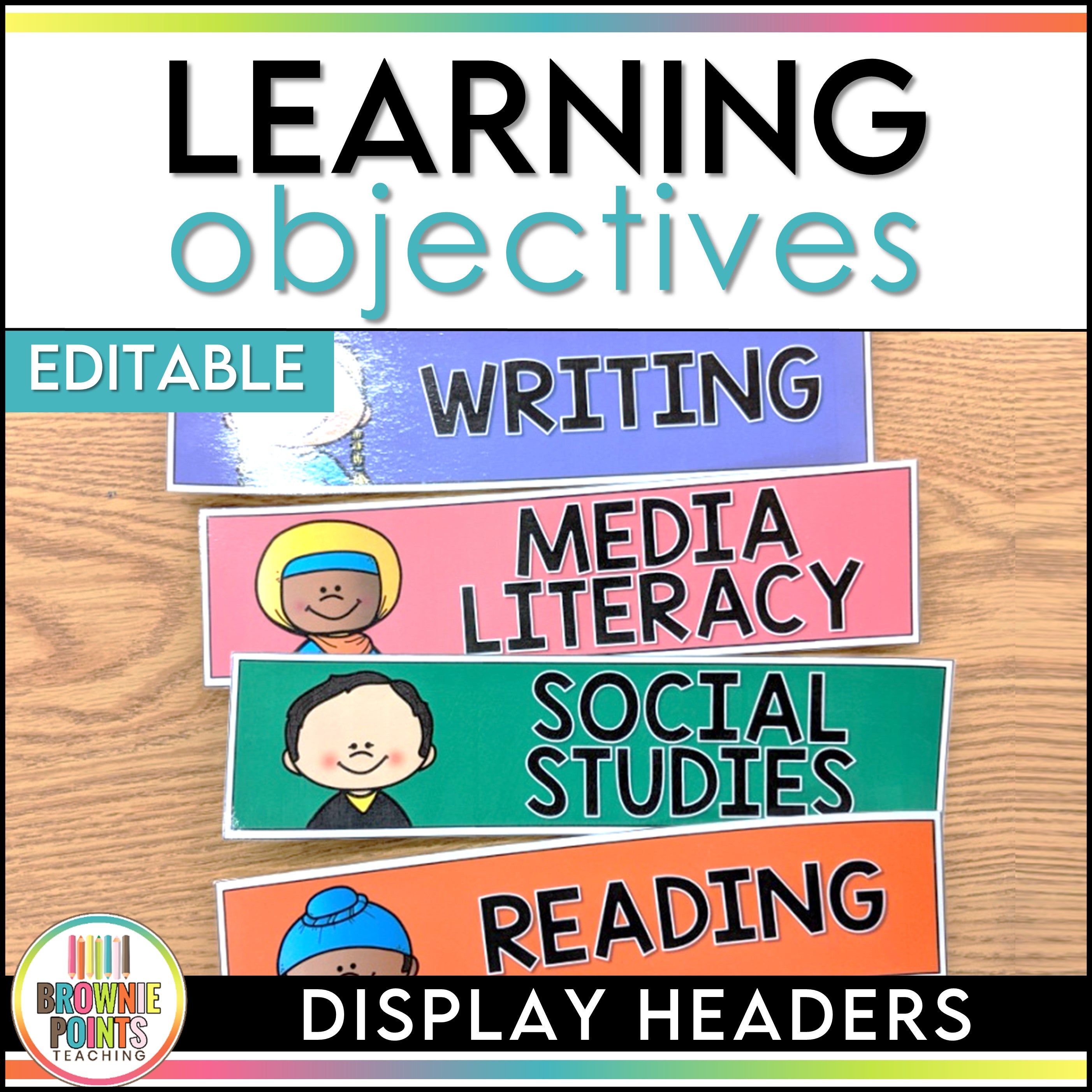 Learning Objectives Display Headers – Brownie Points Teaching Shop