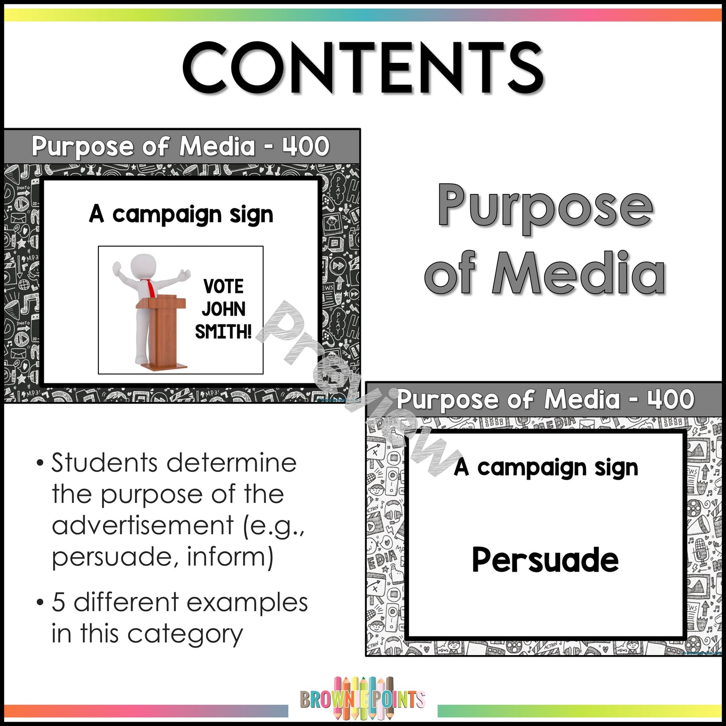 Media Literacy PowerPoint Game