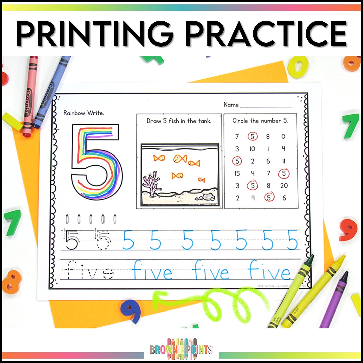 Number Printing Practice