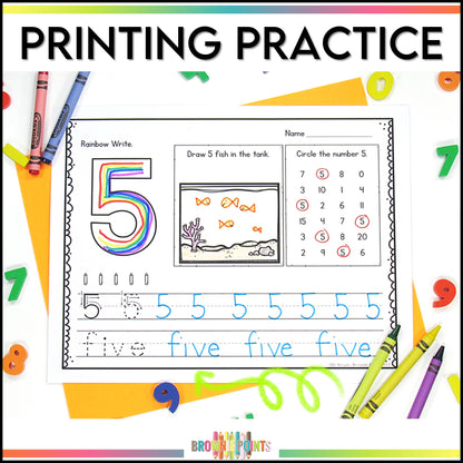 Number Printing Practice