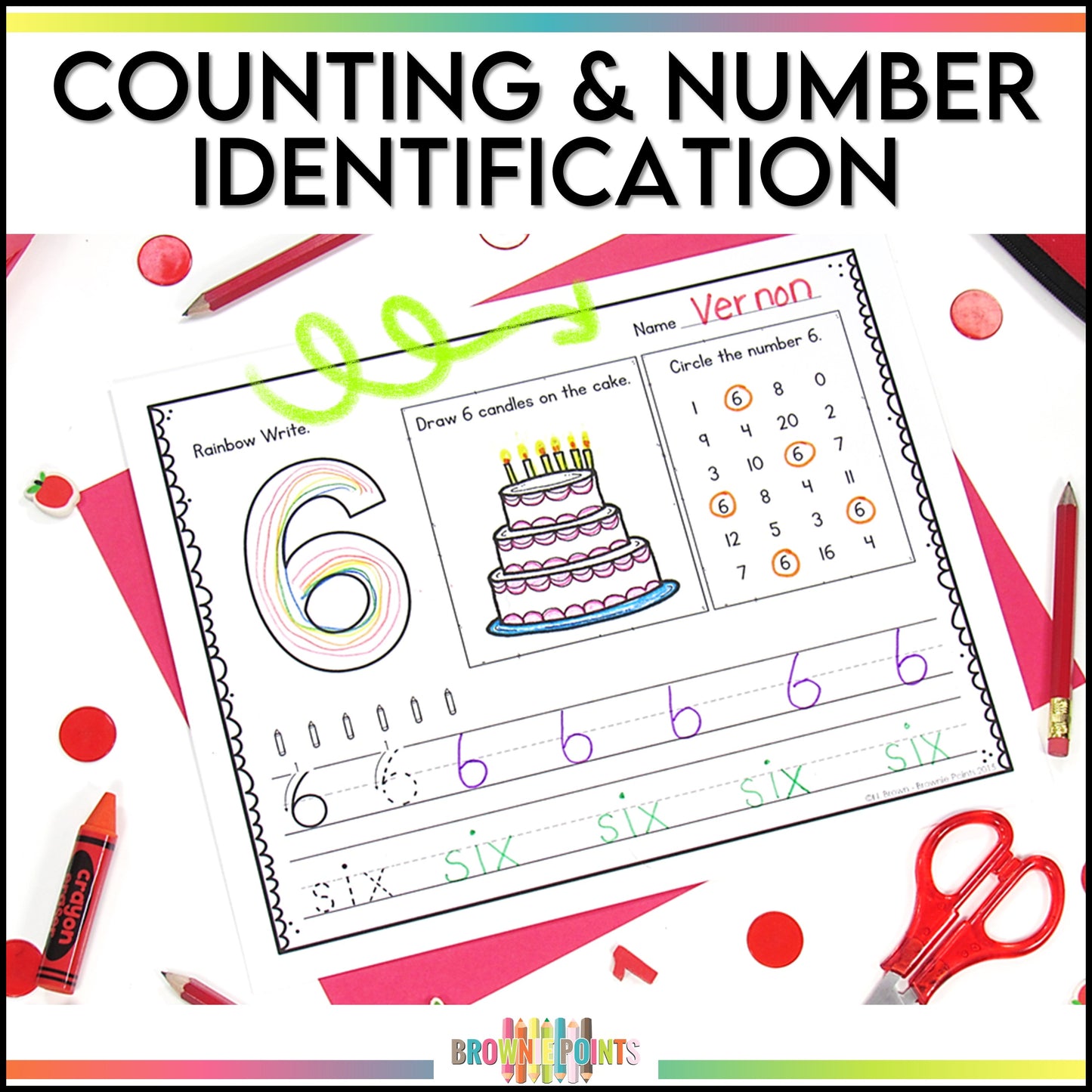 Alphabet and Number Printing Practice Bundle