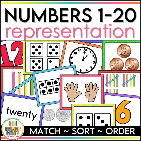 Number Representation and Subitizing | Numbers 1-20