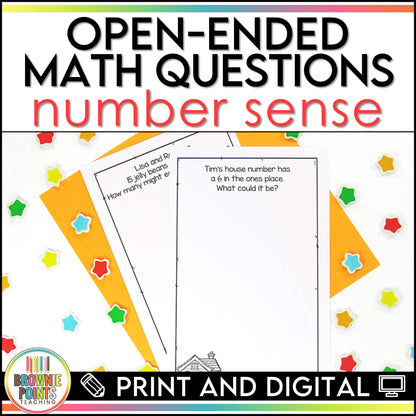 Open-Ended Math Questions - Number Sense
