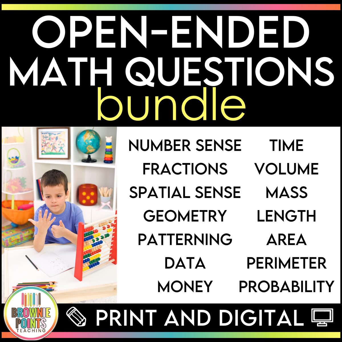 Math Question Open Answer Open-Ended Math Questions Bundle – Brownie Points Teaching Shop