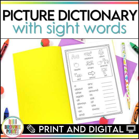 Personal Picture Dictionary with Sight Words