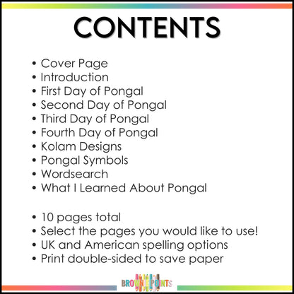 Pongal Mini Book