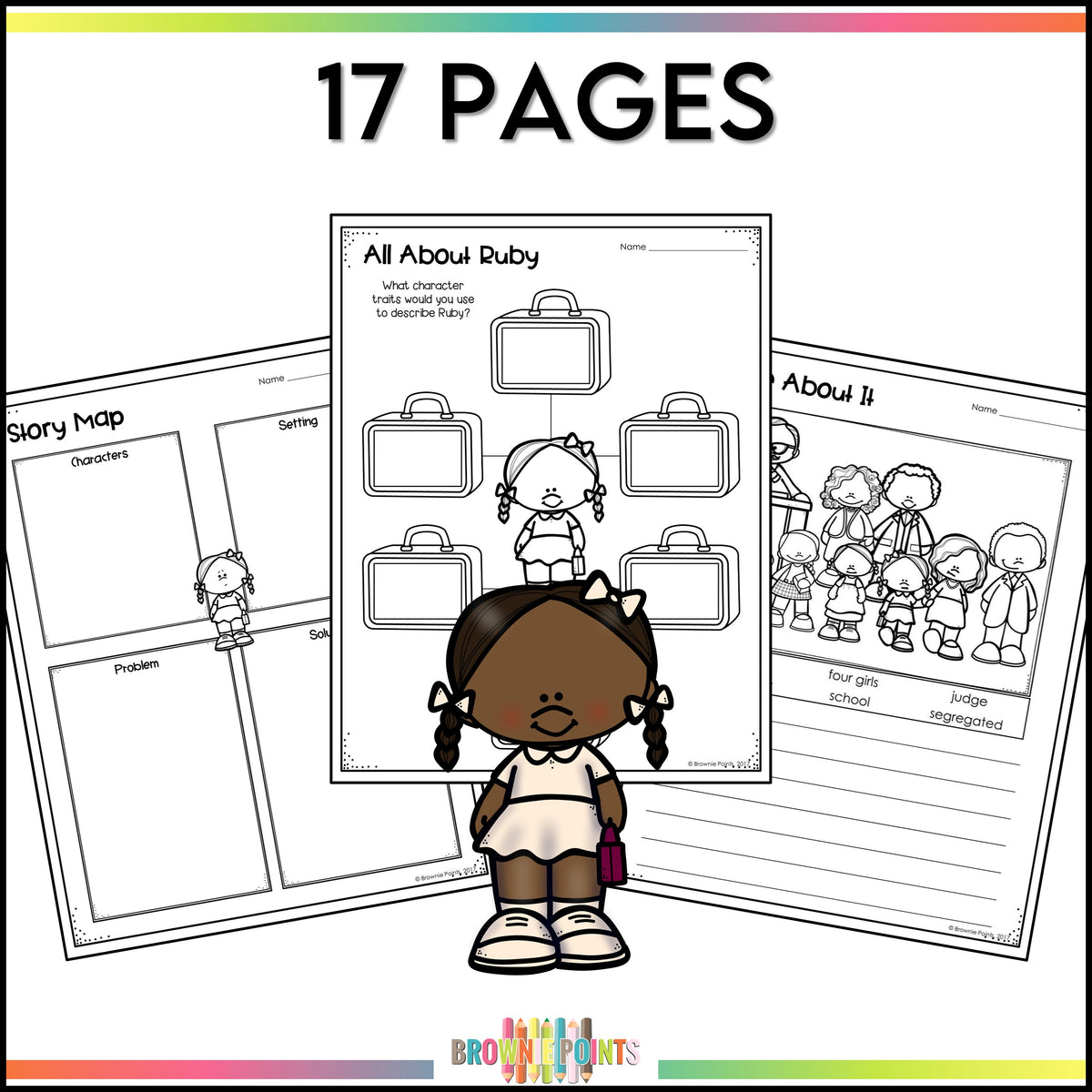 Ruby Ridges Worksheets Ruby Bridges Worksheet Ruby Bridges Comprehension Activities