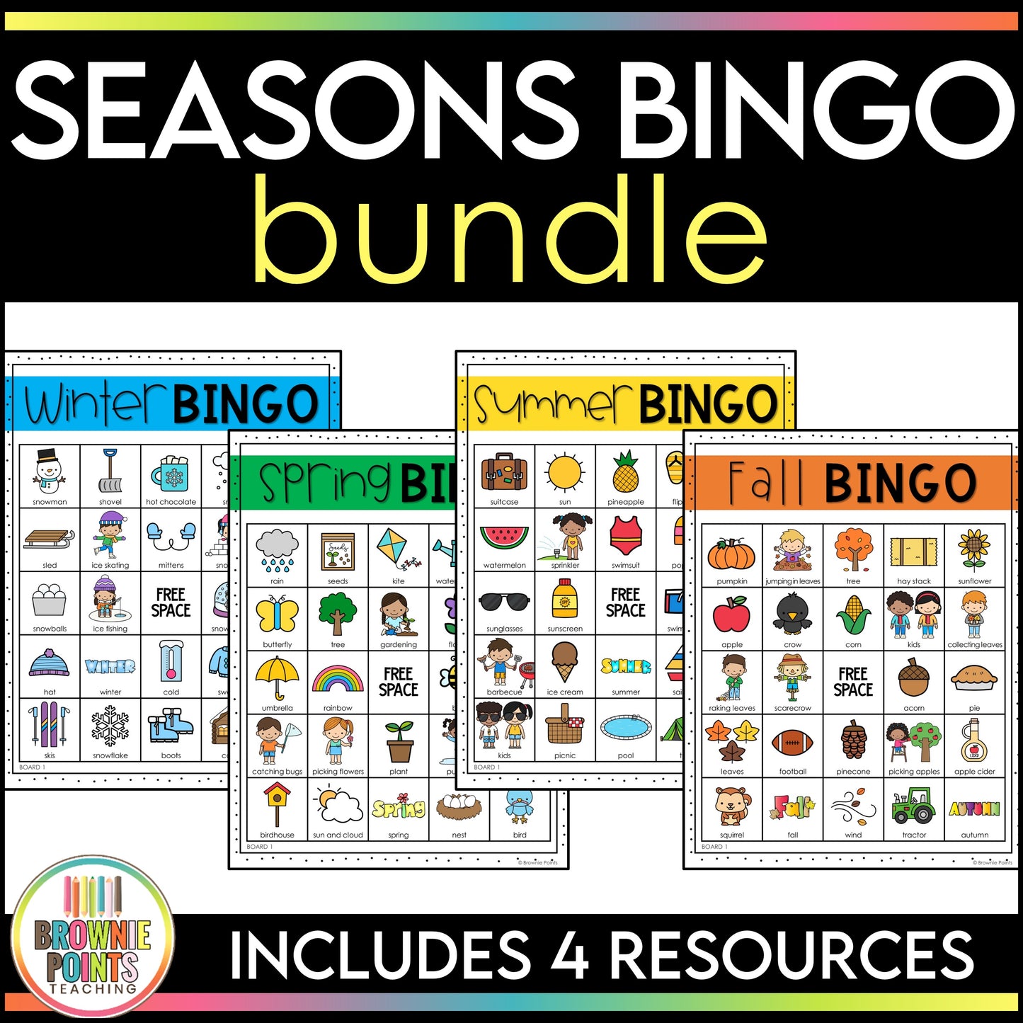 Seasons Bingo Games Bundle