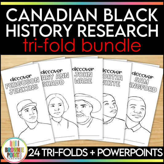 Canadian Black History Trifold Brochures Bundle