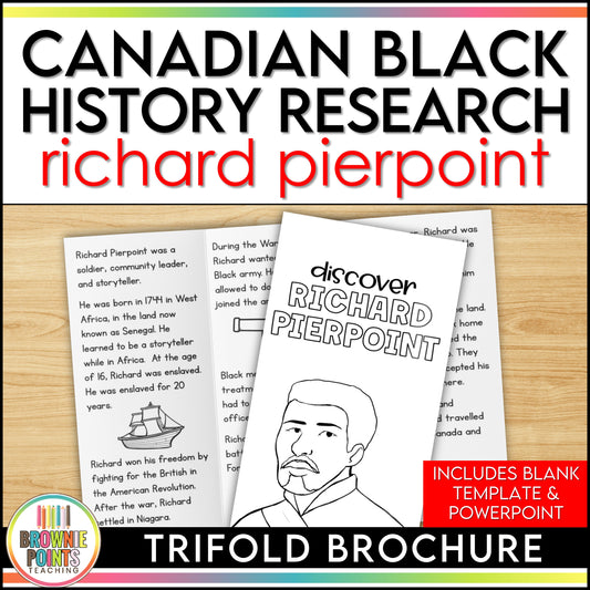 Richard Pierpoint Trifold Biography