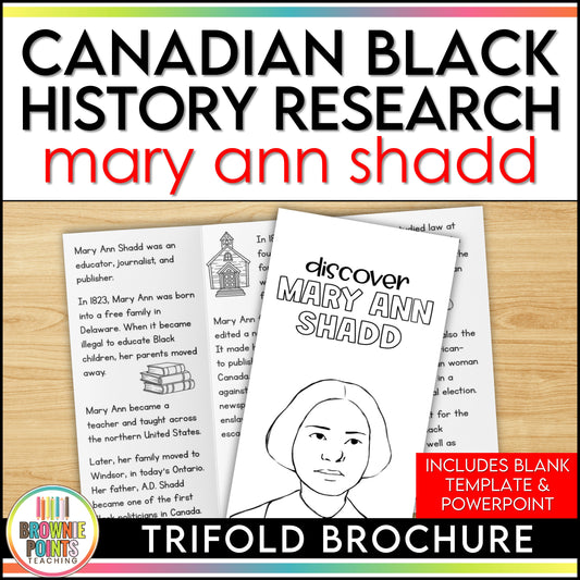 Mary Ann Shadd Trifold Biography