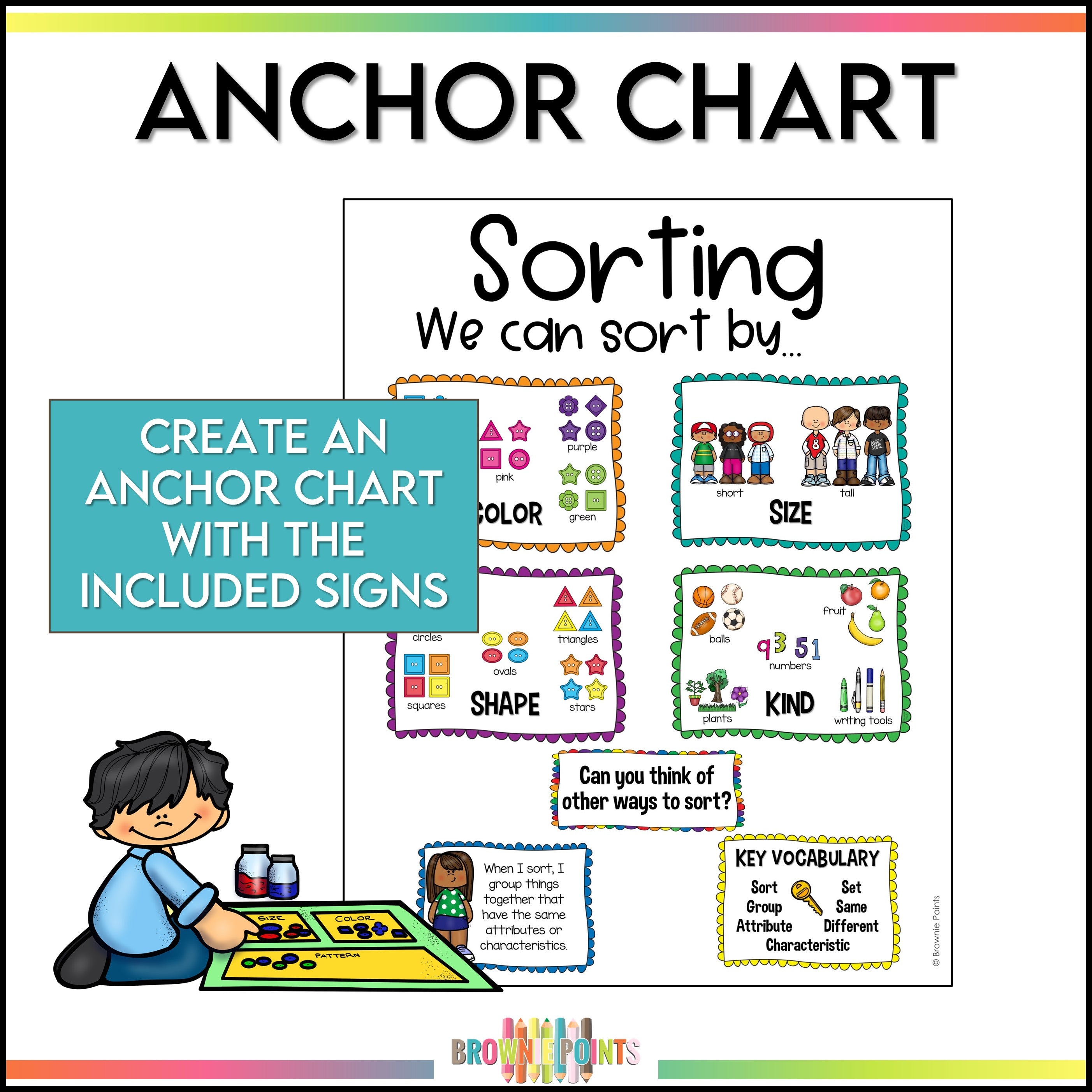 Sorting Attributes Sorting by Attributes – Brownie Points Teaching Shop