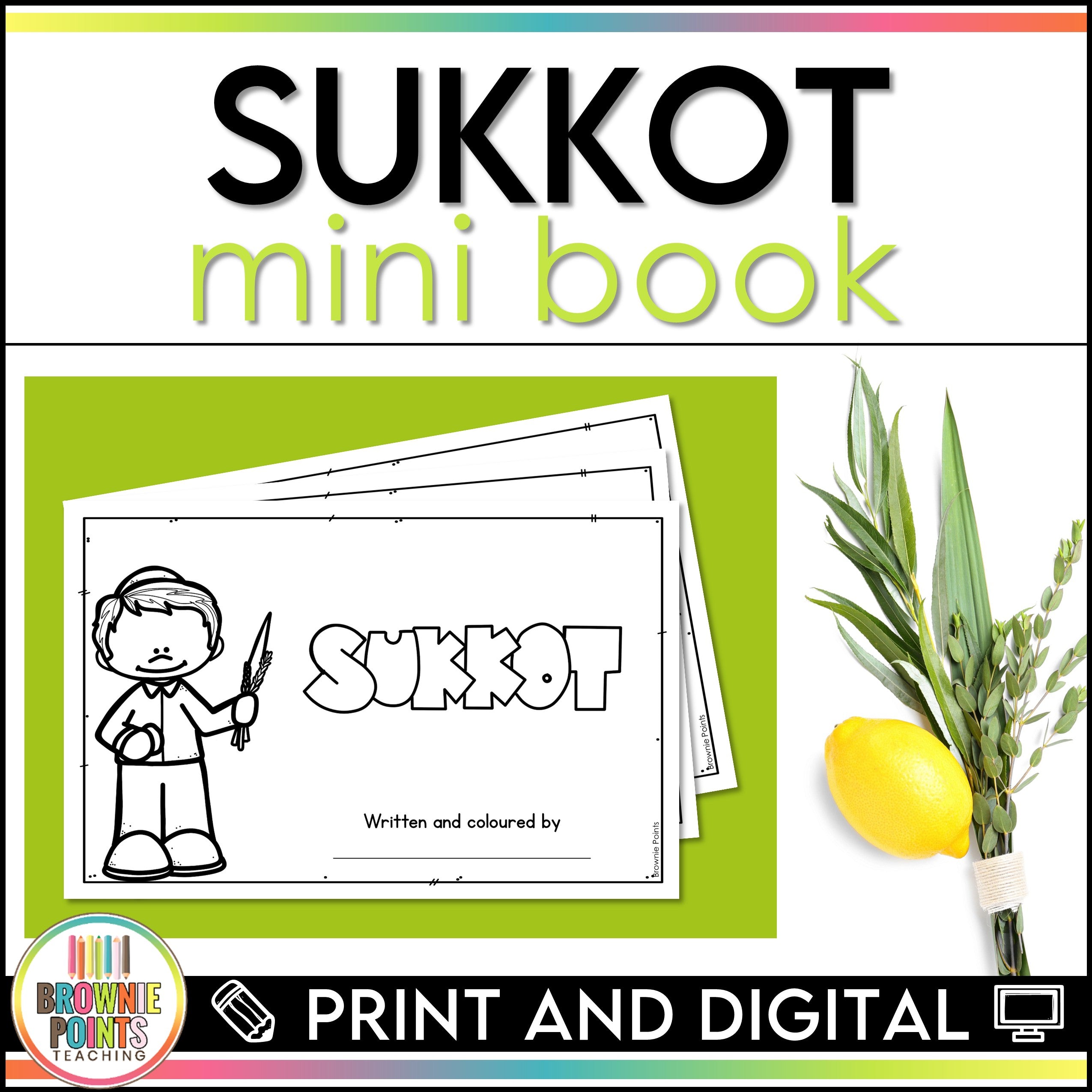 Sukkot Mini Book – Brownie Points Teaching Shop