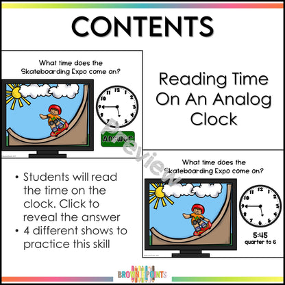 Telling Time PowerPoint Games Bundle