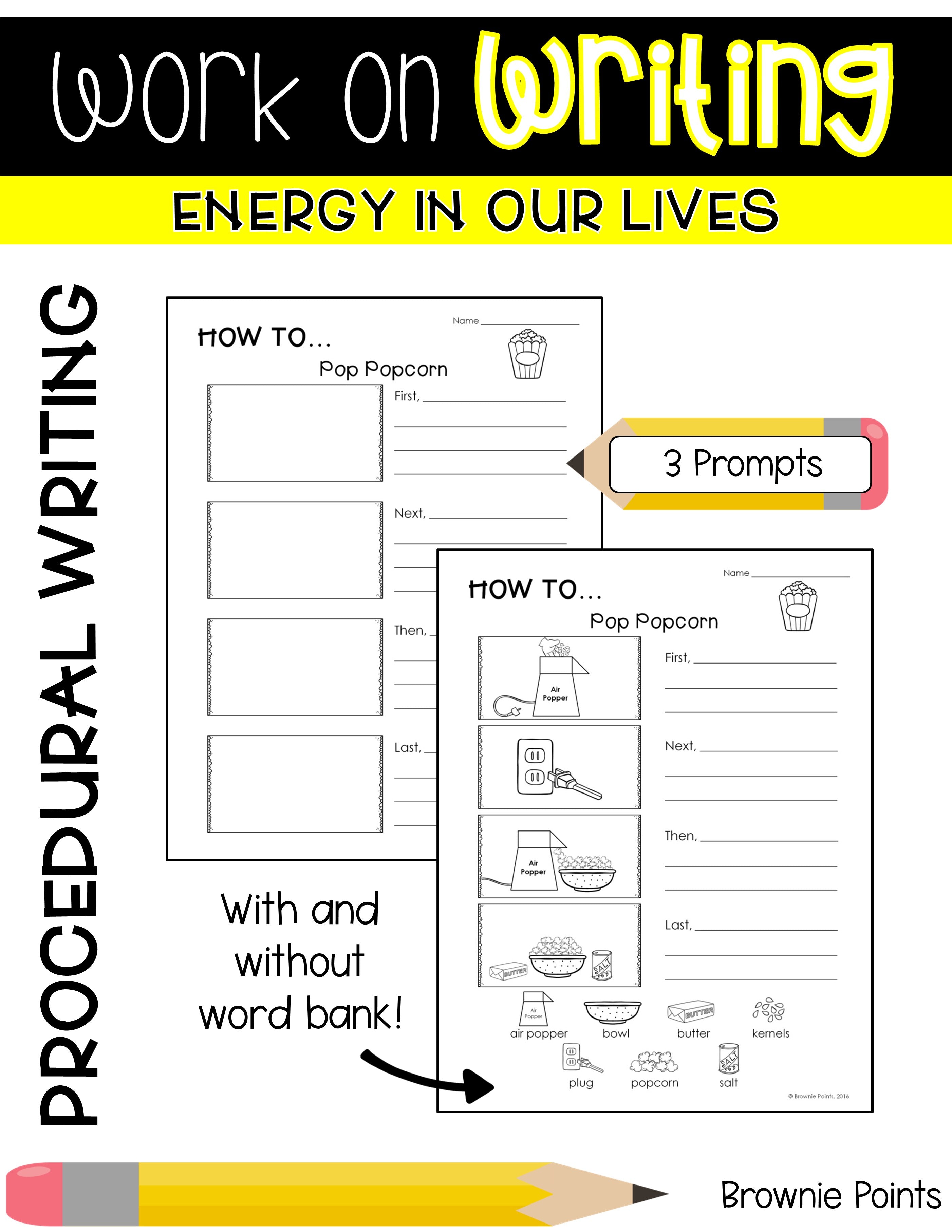 Work on Writing – Brownie Points Teaching Shop