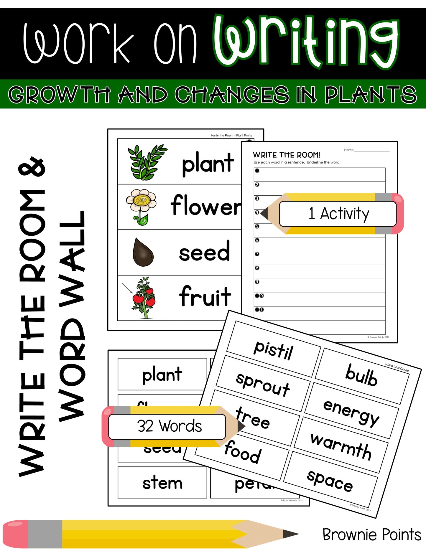 Work on Writing - Growth and Changes in Plants