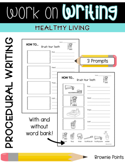Work on Writing - Healthy Living (Grade 2)