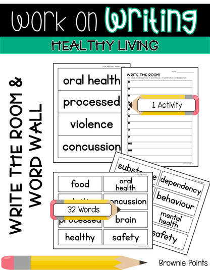 Work on Writing - Healthy Living (Grade 3)