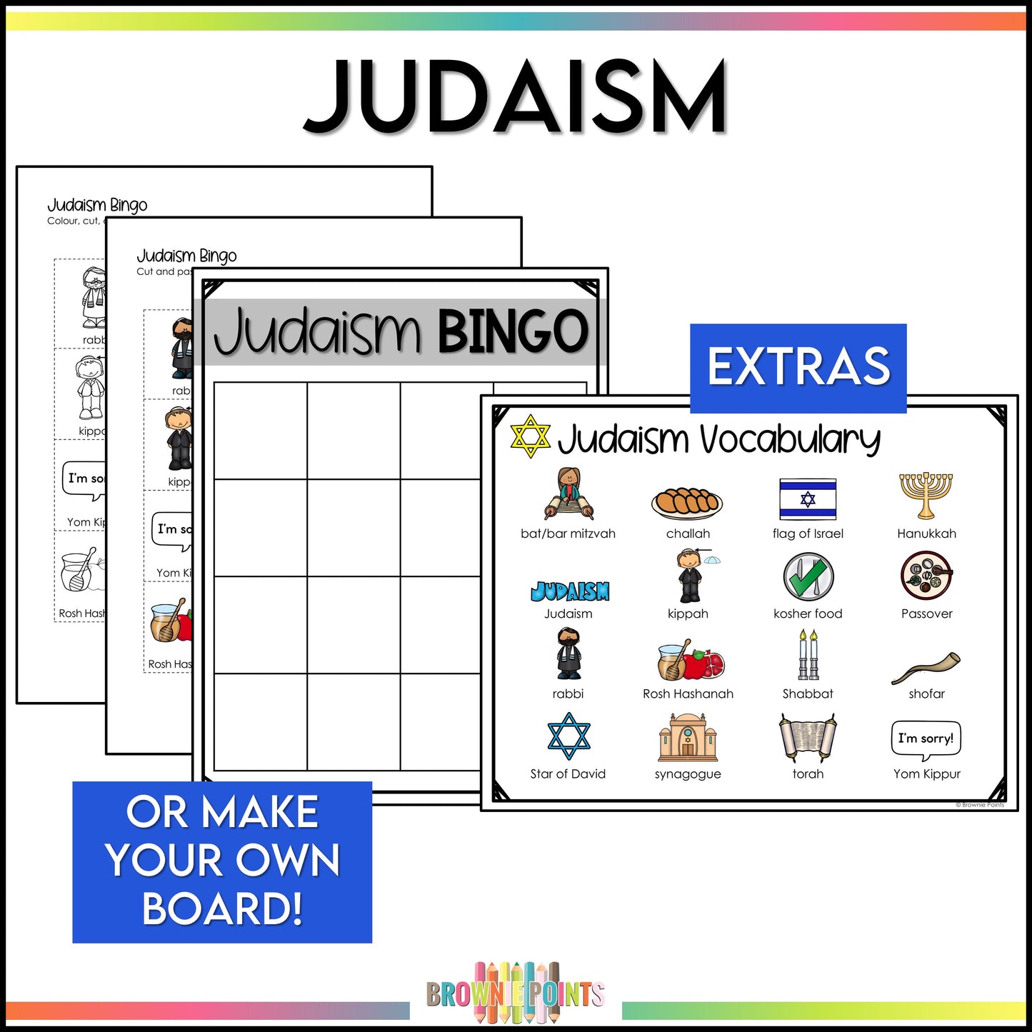 World Religions Bingo Games Bundle