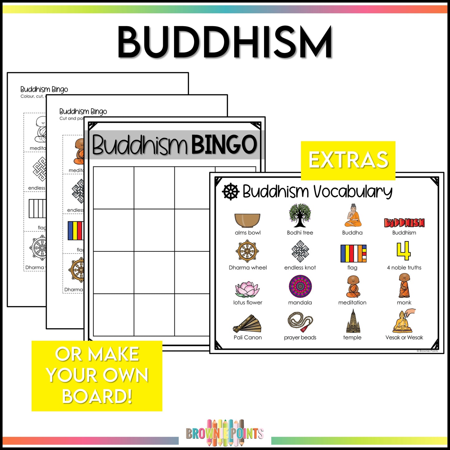 World Religions Bingo Games Bundle