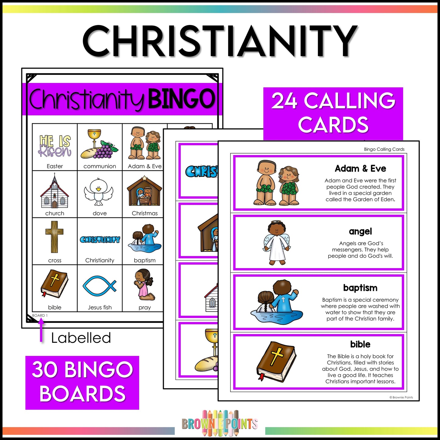 World Religions Bingo Games Bundle