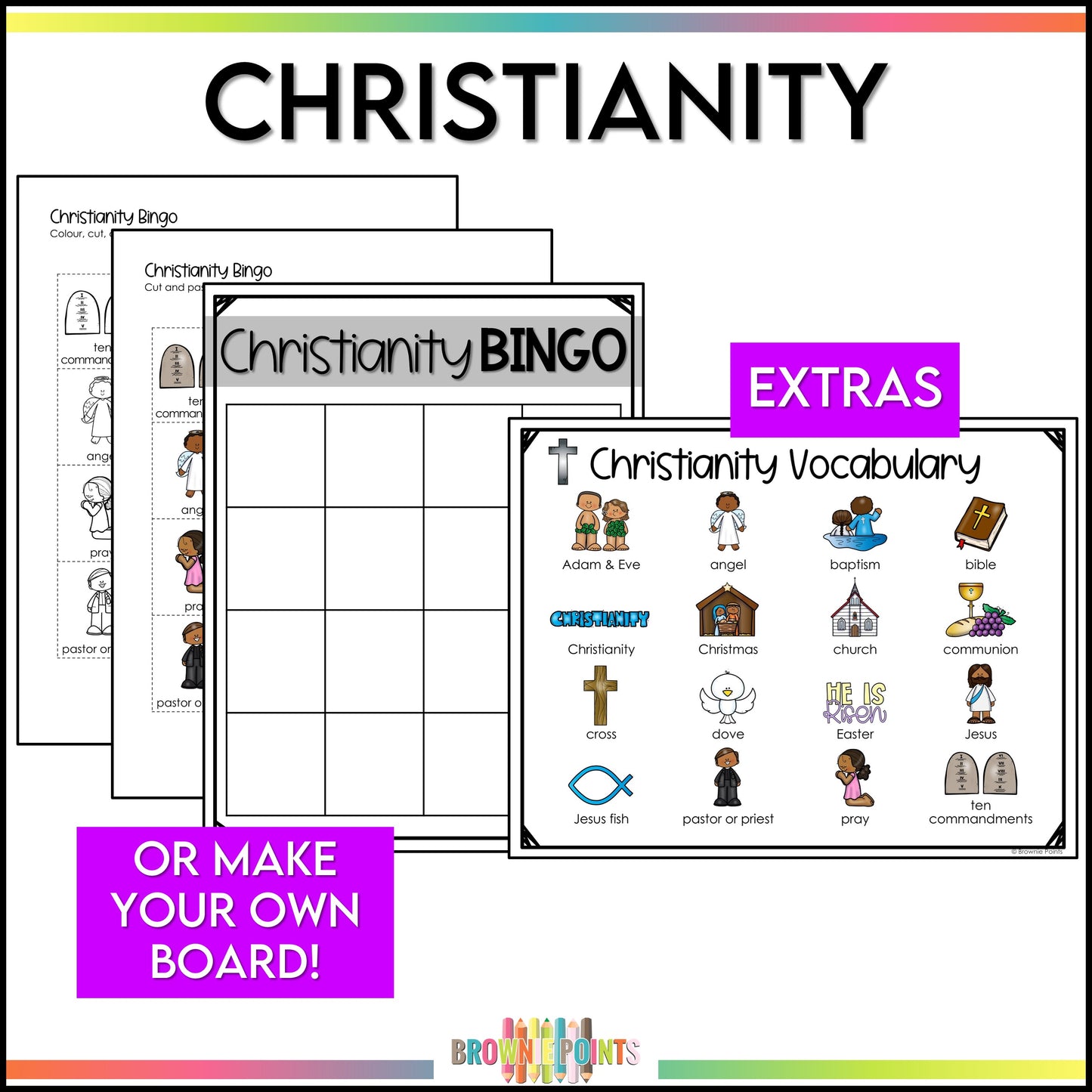 World Religions Bingo Games Bundle